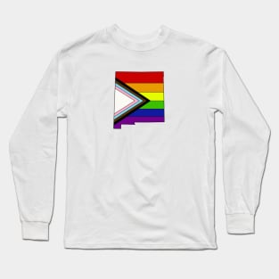 Progress pride flag - New Mexico Long Sleeve T-Shirt